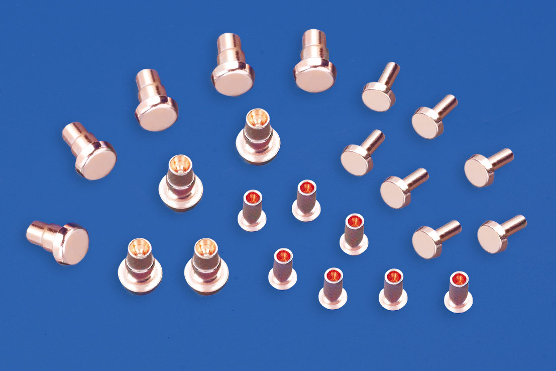 Silver contact - riveted contact